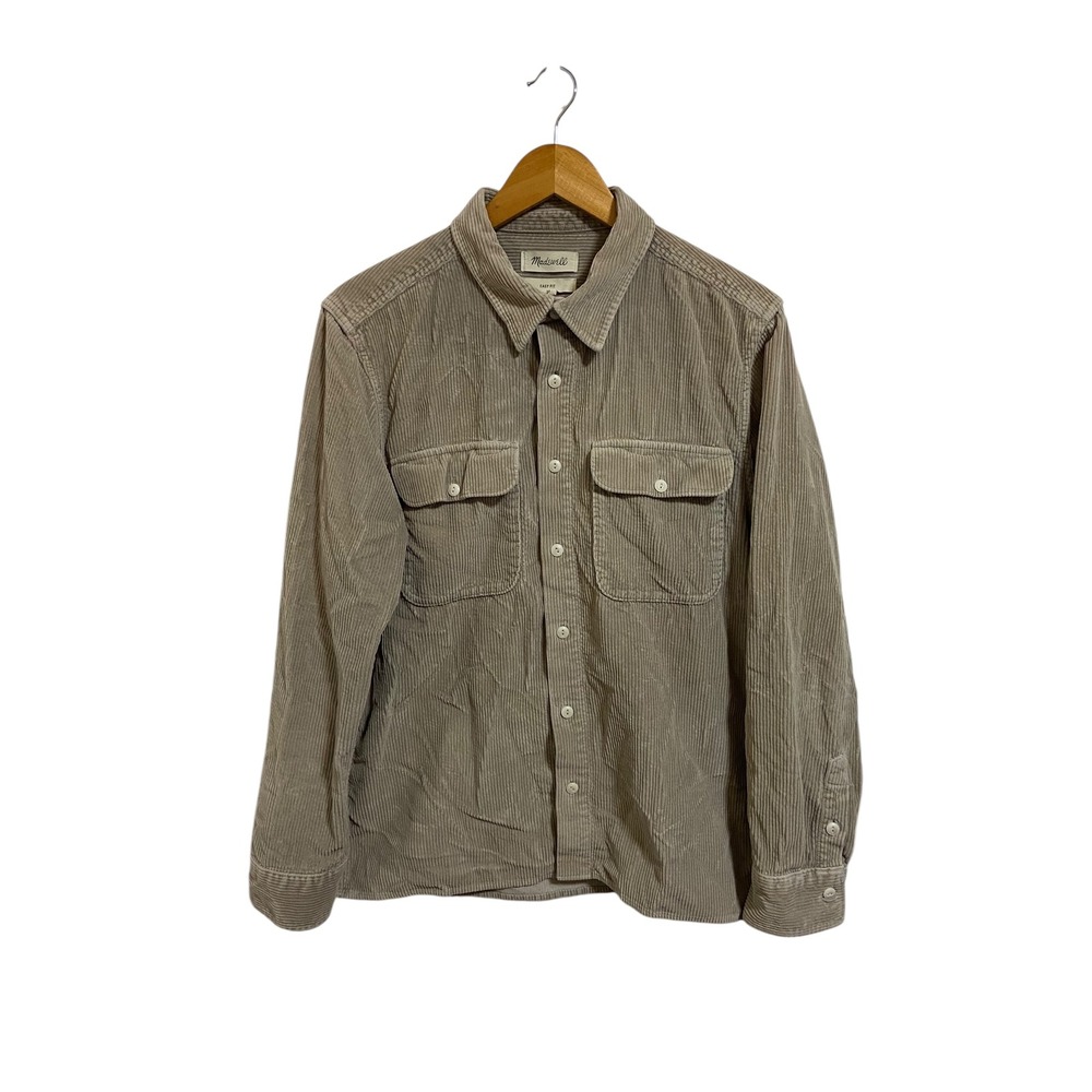 Madewell Woman's Corduroy Yorkway Shirt Jacket Easy Fit Button Up Pockets Medium